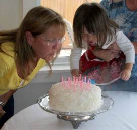 Blowing out the candles (with a little help)