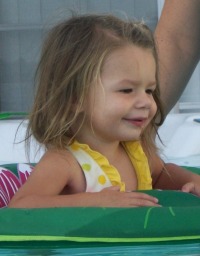 Kalea in Nana's swim spa